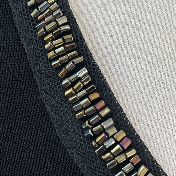 NEW Catherines Plus 2X Sleeveless Tank Top With Metallic Trim Stretch Shirt - Picture 3 of 9